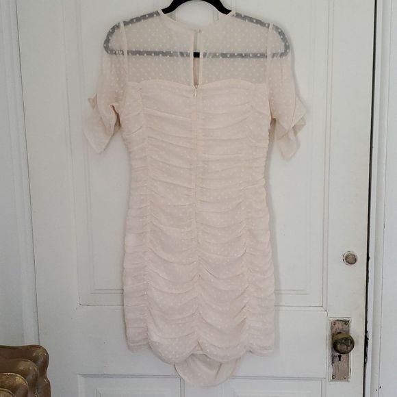 Storia Ruched Polka Dot Dress - Picture 8 of 11